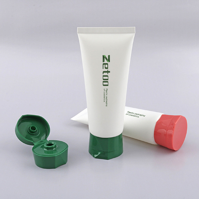 Round Skincare Tube Packaging Customized Lotion Tubes With Flip Top Caps