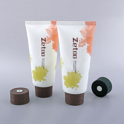 PE Shampoo Tube Packaging 90ml - 250ml Body Lotion Tube Dengan Center Dispensing Cap