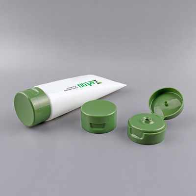Round Shampoo Tube Packaging 50mm Daimeter Cosmetic Tubes Packaging With Glossy Flip Top Caps