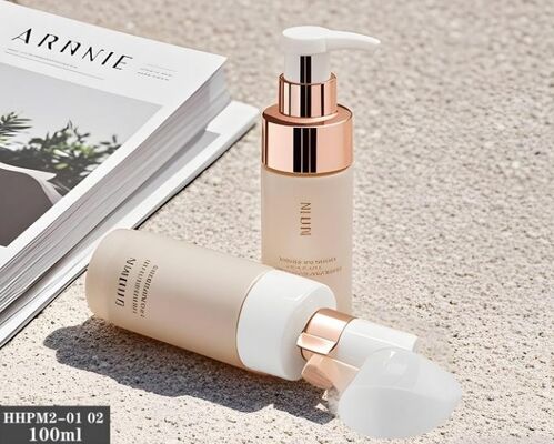 Customized Plastic Cleanser Bottles 100ml PET Bottle with Foam Pump