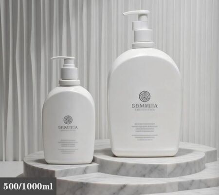 Goede prijs Op maat gemaakte Plastic Luxury Square Shampoo Flasjes 500ml/1000ml PE Flasje online