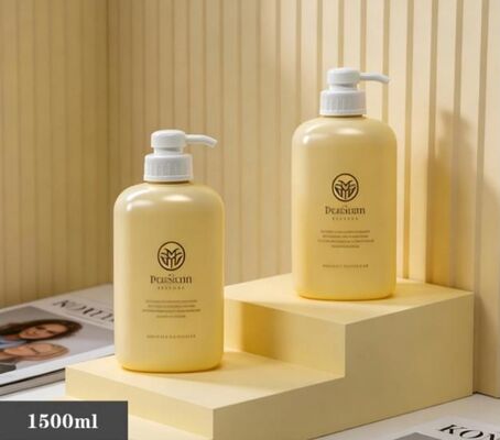 Goede prijs Op maat gemaakte plastic luxe shampoo flessen 1500 ml PE fles online