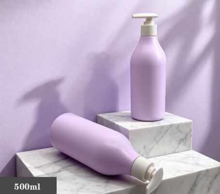 Goede prijs Op maat gemaakte plastic luxe shampoo flessen 500 ml PE fles online