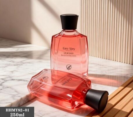Goede prijs Op maat gemaakte Plastic Luxury Shampoo Flasjes 250 ml PET Flasje met dop online