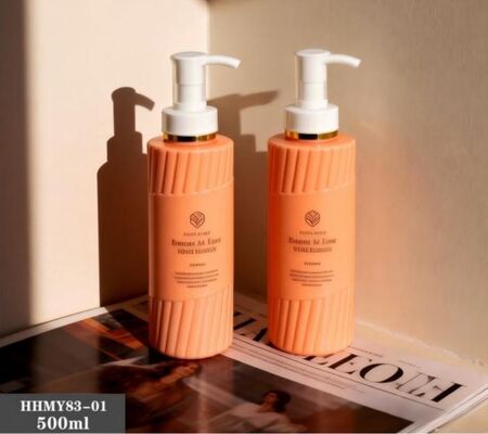 Goede prijs Op maat gemaakte plastic luxe shampoo flessen 500 ml PET fles online