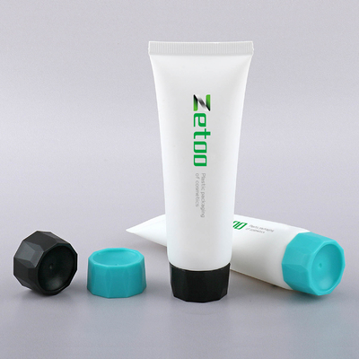 White Hand Cream Tube Packaging 30mm Diameter Refillable Cream Tubes Customized