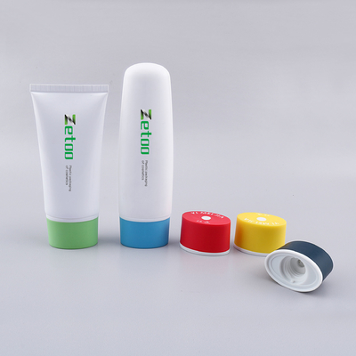 Oval Face Mask Tube 40mm Diameter Empty Cream Tube With Center Dispensing Caps