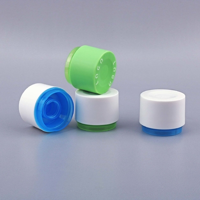 PE Empty Lotion Squeeze Tubes White Cosmetic Soft Tube Round With Matt Screw Caps