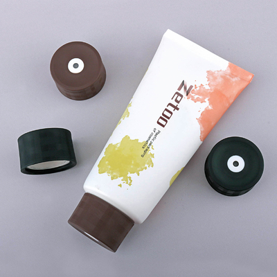 PE Shampoo Tube Packaging 90ml - 250ml Body Lotion Tube With Center Dispensing Caps