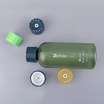 250ml / 300ml Plastic Cosmetic Bottle Customized Beauty Product Bottle With 40mm Diameter Cap