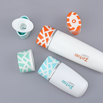White Sunscreen Tube Packaging 50ml / 100ml Oval Cosmetic Tube With Center Dispensing Cap