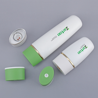 Customized Oval Cosmetic Bottle 50ml / 100ml Skincare Bottles Packaging With 40mm Diameter Cap