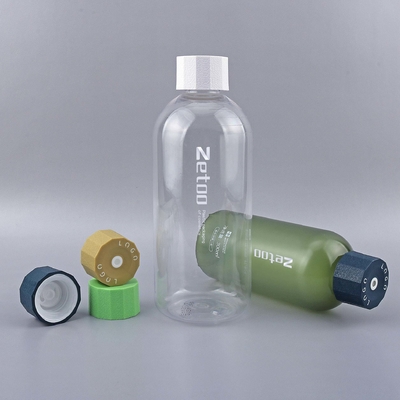 Transparent Plastic Cosmetic Bottle Round Cream Plastic Bottle 250ml / 300ml