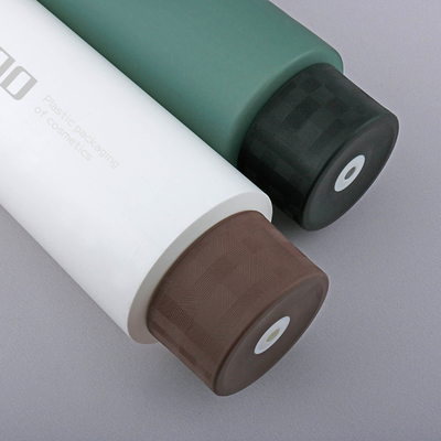 Green / White Plastic Cosmetic Bottle PE Beauty Product Containers
