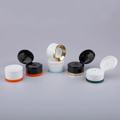 PE Cosmetic Empty Bottle Soft Touch Flip Top Cap Bottles Customized