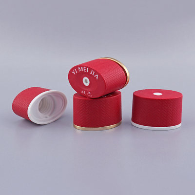 Customized Sunscreen Tubes PE Cosmetics Container Oval With 40mm Diameter Center Dispensing Cap