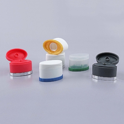 70ml - 180ml Sunscreen Tubes Plastic Packaging Tubes Gray / White With Flip Top Caps