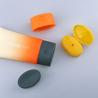 ABL Sun Cream Tube 130ml - 250ml Sunscreen Orange Tube With Ovale Ice Crack Pattern Flip Top Caps