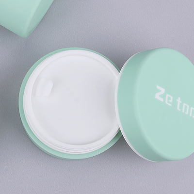 Two Color Empty Plastic Cosmetic Jars 50ml Eye Cream Jar With Customized LOGO Cap