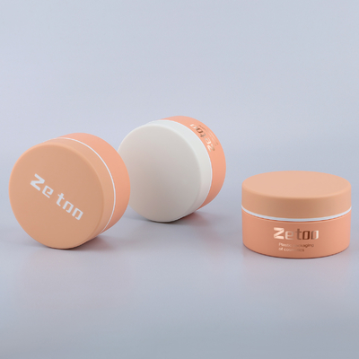 Two Color Empty Plastic Cosmetic Jars 50ml Eye Cream Jar With Customized LOGO Cap