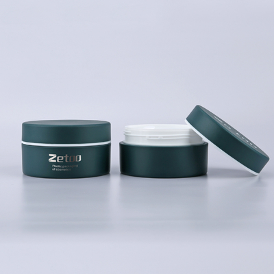 Soft Touch Cosmetic Plastic Jars Customized Plastic Cream Jars 100ml With Matt Cap