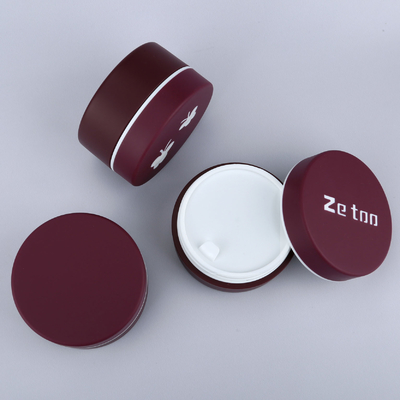 Customized Colored Cosmetic Jars 100ml Skin Care Cream Jar Round With Customized LOGO Cap