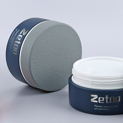 Round 100ml Cosmetic Jar Red Beauty Cream Jar Customized With Stone Texture Cap