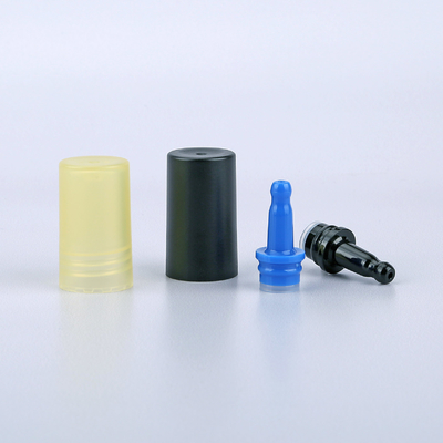 Round Essential Oil Tube Packaging White Plastic Tube Containers 10ml - 25ml With Matt Drip Caps