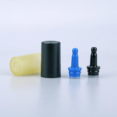 Round Essential Oil Tube Packaging White Plastic Tube Containers 10ml - 25ml With Matt Drip Caps