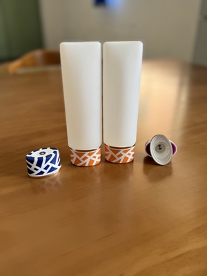 Soft Touch Customized Cosmetic Bottle 120ml PE Cosmetic Bottle Oval With Center Dispensing Cap