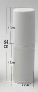 Round Lipstick Tube Packaging 8g Plastic Lipstick Tubes White