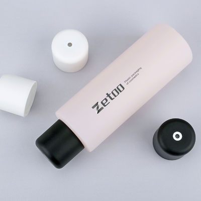 PE Custom Skincare Bottles 250ml - 500ml Custom Cosmetic Bottle With 40mm Diameter High Center Dispensing Cap