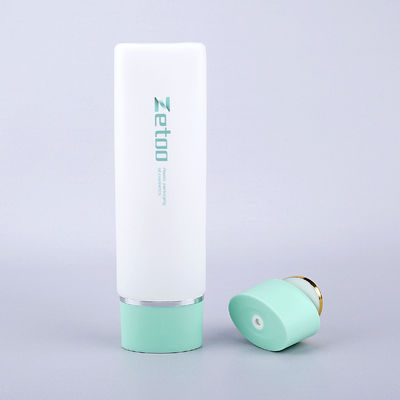 Oval Sunscreen Tube Packaging Soft Touch BB Cream Tube 120ml With Matt Center Dispensing Cap