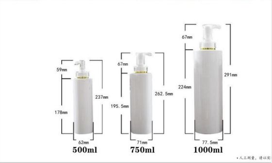 Customized Plastic Bottles 500ml - 1000ml PET Bottle With Pump