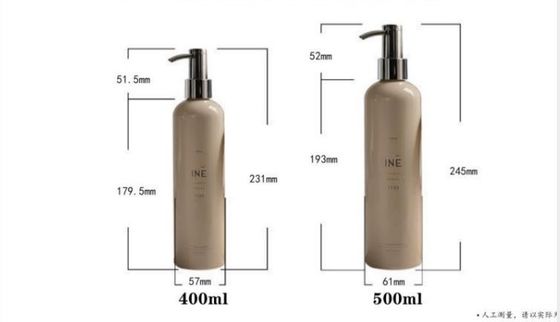 Customized Plastic Bottles 400/500ml PET Bottle With Pump