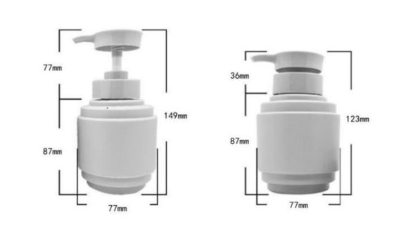 Customized Plastic Bottles 300ml PE Bottle With Pump
