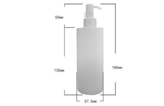 Customized Plastic Bottles 300ml PE Bottle With Pump