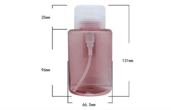 Customized Plastic Cleansing Water Bottles 200ml PET Bottle with Press Pump