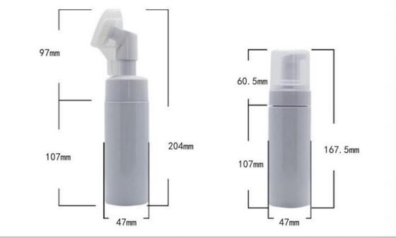 Customized Plastic Cleanser Bottles 200ml PET Bottle with Foam Pump