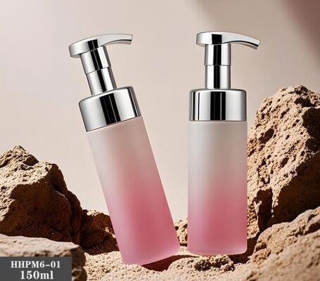 Customized Plastic Cleanser Bottles 150ml PET Bottle with Foam Pump
