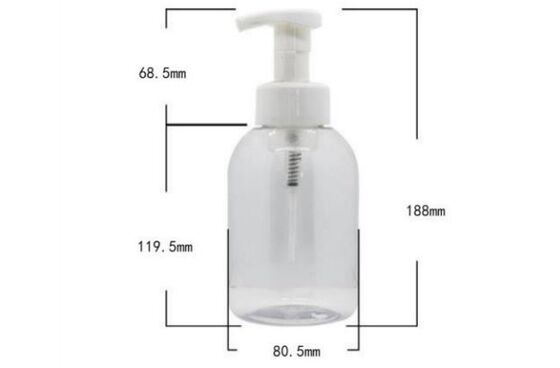Customized Plastic Cleanser Bottles 500ml PET Bottle with Foam Pump
