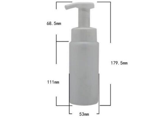 Customized Plastic Cleanser Bottles 200ml PE Bottle with Foam Pump