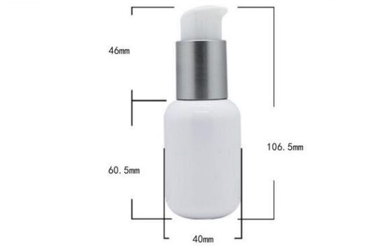 Customized Plastic Sunscreen Bottles 50ml PE Bottle with Serum Pump