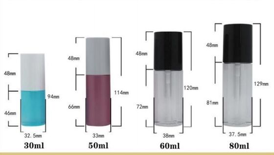Customized Plastic Lotion Spray Bottles 30-80ml PET Bottle