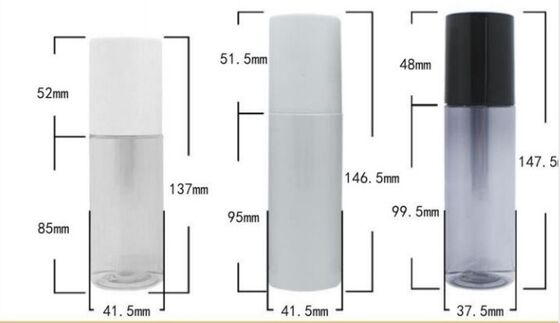 Customized Plastic Lotion Spray Bottles 100ml PET Bottle