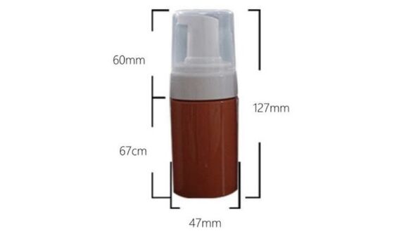 Customized Plastic Cleanser Bottles 80ml PET Bottle with Foam Pump