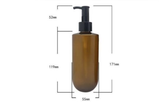 Customized Plastic Bottles 225ml PET Bottle With Pump