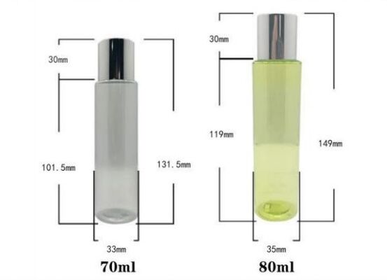 Customized Plastic Lotion Bottles 70/80ml PET Bottle with Cap