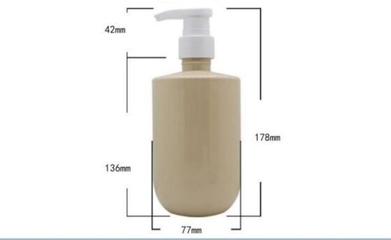 Customized Plastic Shampoo Bottles 500ml PET Pump Bottle