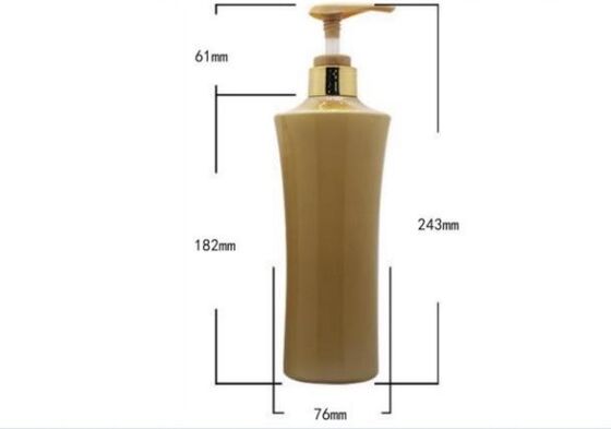Customized Plastic Luxury Shampoo Bottles 500ml PET Bottle